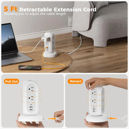 SummerGarden Tessan cable management is suitable for homes, offices, dormitories, kitchens, and other locations.