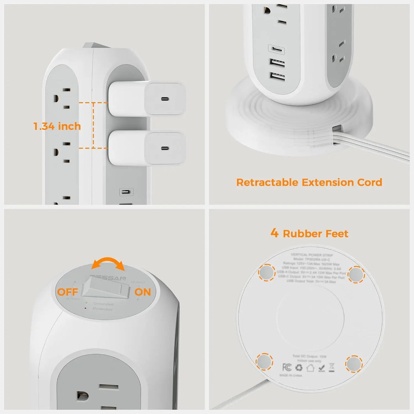 SummerGarden Tessan cable management is suitable for homes, offices, dormitories, kitchens, and other locations.