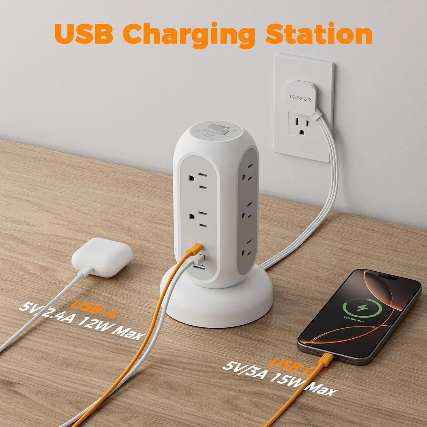 SummerGarden Tessan cable management is suitable for homes, offices, dormitories, kitchens, and other locations.